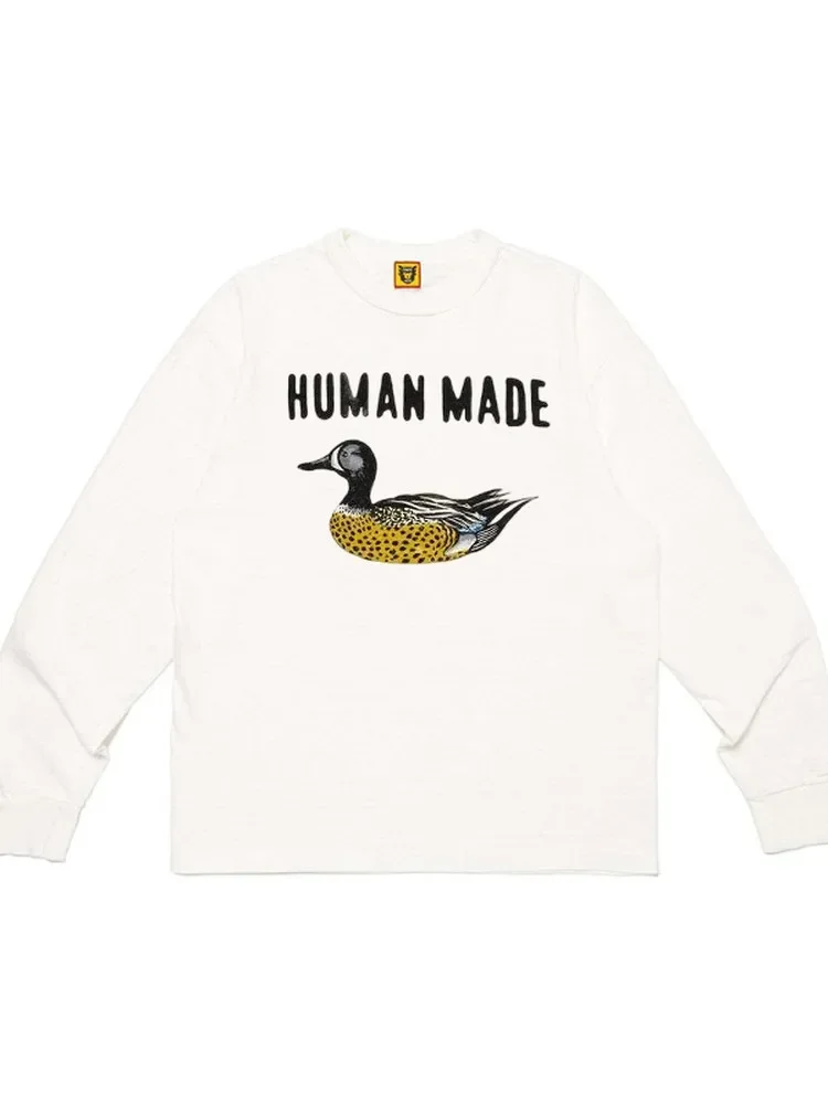 Human Made 2026 AW Camo Duck Print Crewneck Long Sleeve T Shirt Unisex