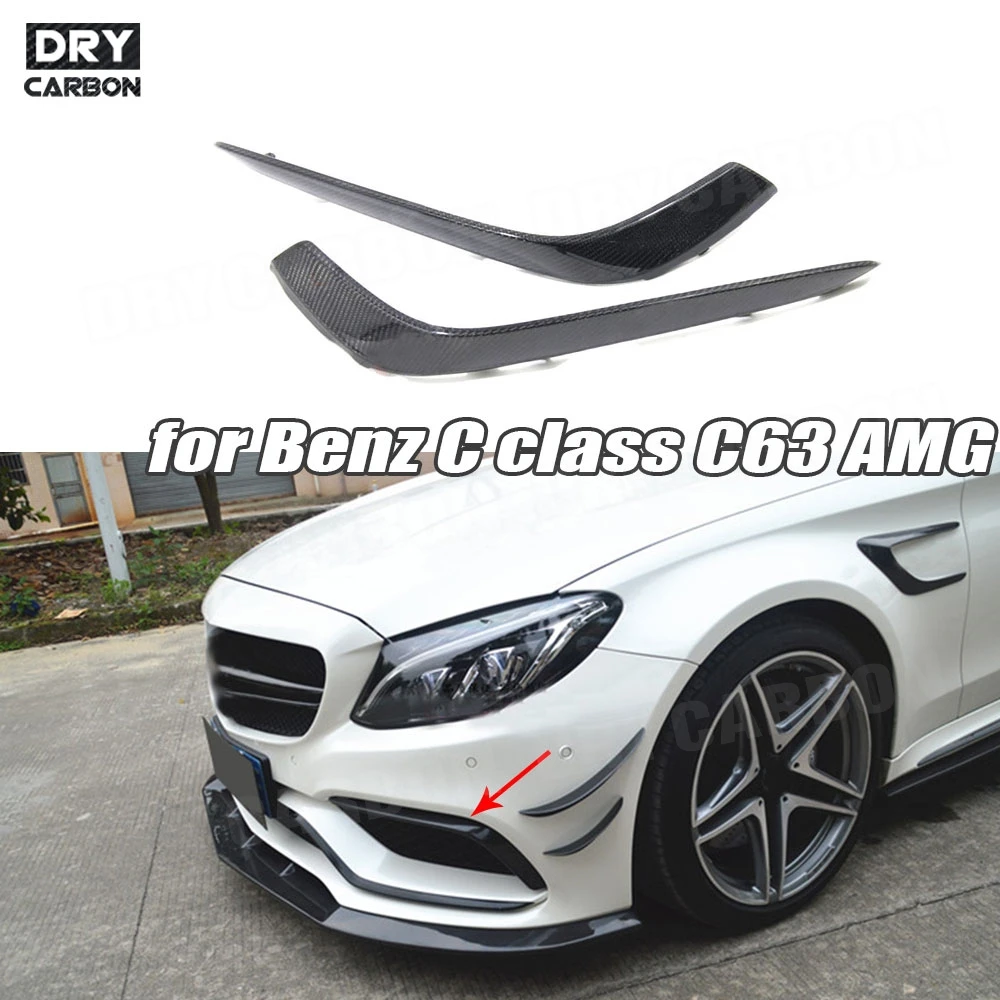 

Carbon Fiber Car Front Bumper FogLamp Cover Trims for Mercedes Benz C Class W205 C63 AMG C200 C260 C300 Coupe 2015 2016 2017