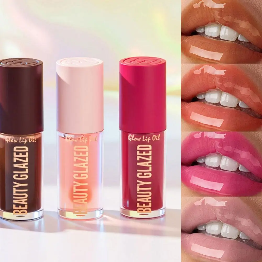 Jelly Mirror-brillo de labios, luz de agua, hidratante, brillo de labios carnoso, aceite de labios de plenitud transparente, maquillaje de larga duración