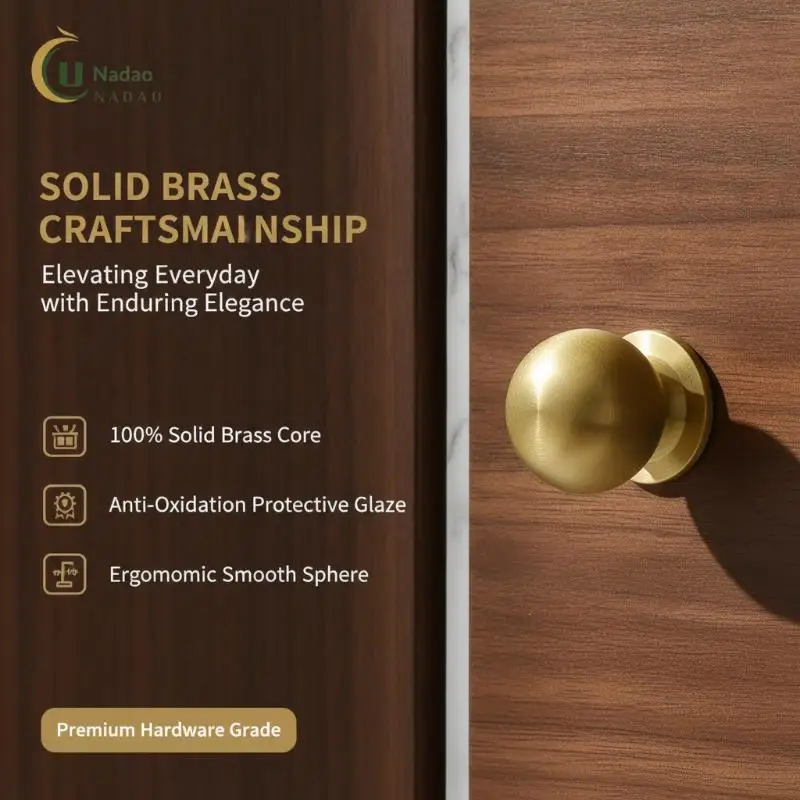 Brass Round Cabinet Knob Single Hole Solid Drawer Pull Matte Antique Bronze Multi Size Knob For Furniture Wardrobe Cupboard