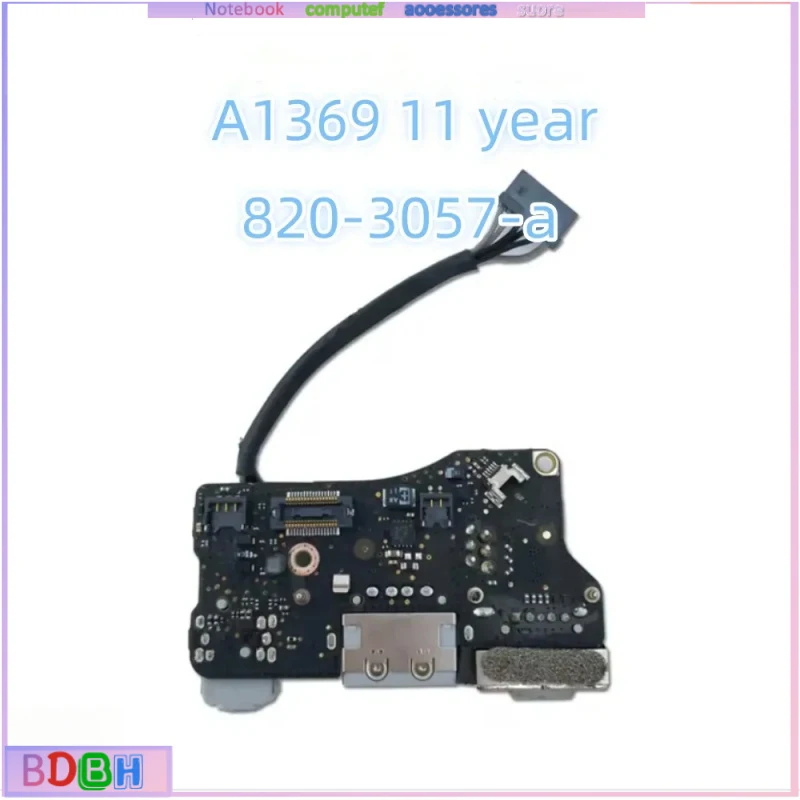 Placa de audio USB I/O original probada para Macbook Air 13 "A1369 A1466 Power DC Jack 2011 2012 2013 2014 2015 2017