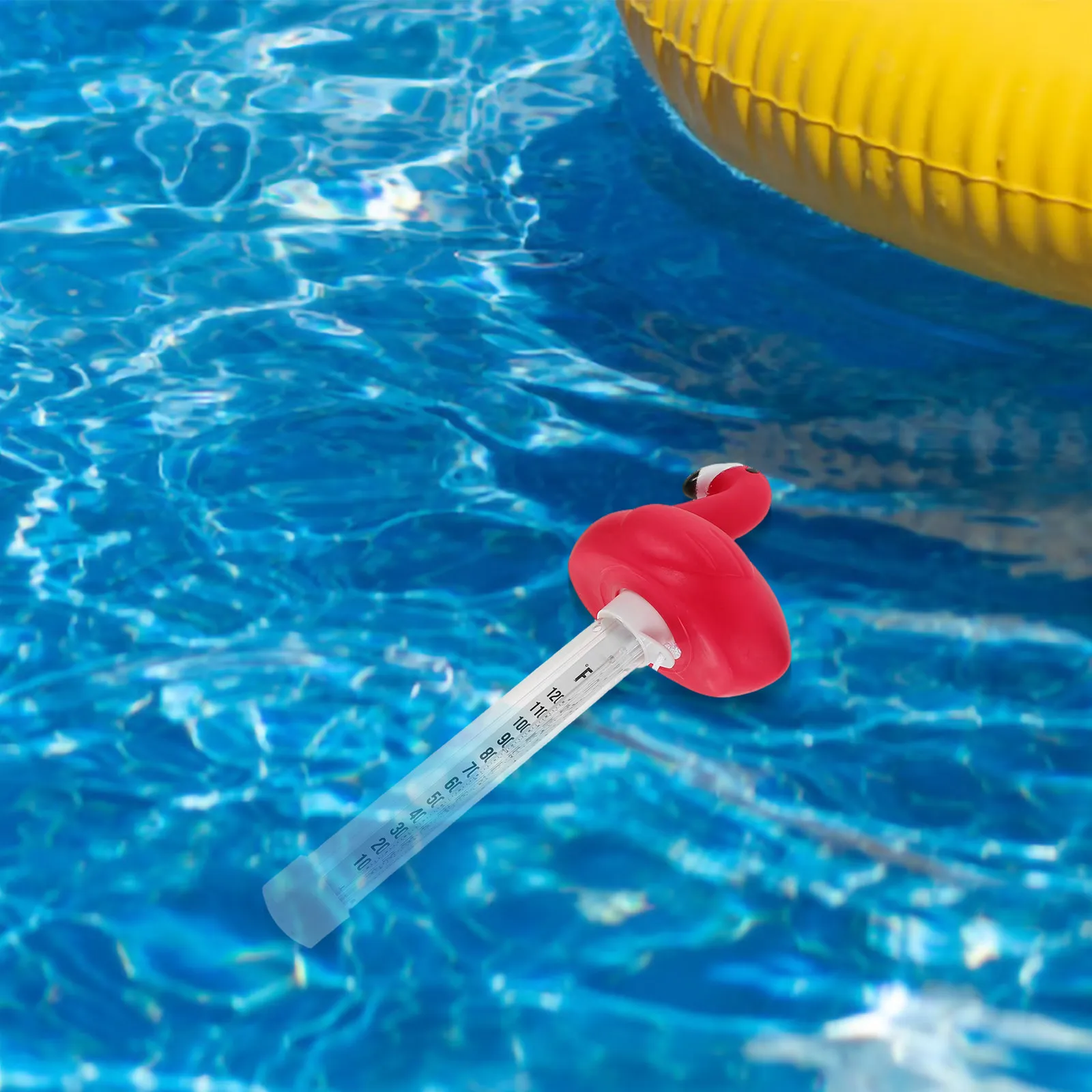 2Cps Swimming Pool Floating Temperature Gauge Thermometer with String Attachment for Hot Tubs Spas Aquarium Pool Water Tester