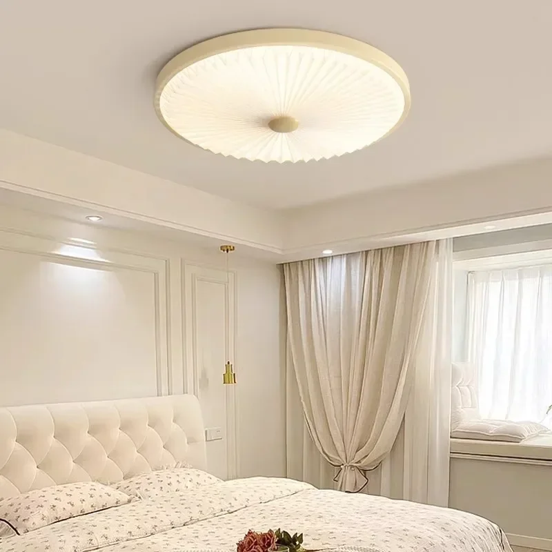 

Cream style bedroom ceiling lamps modern Round ceiling light for children's room kitchen bathroom corridor Study Indoor lighting