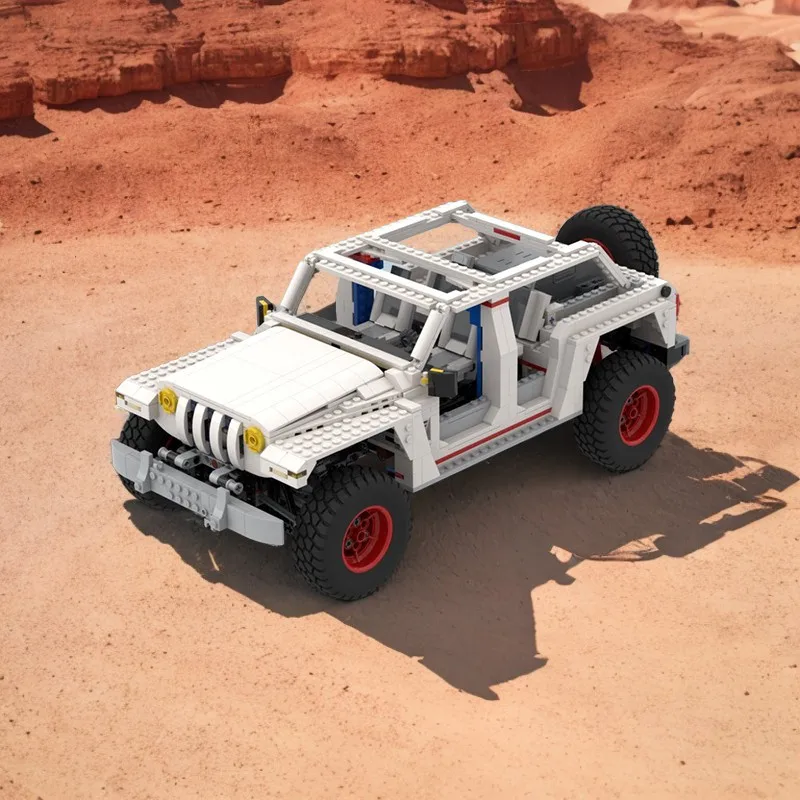 

1278 шт. MOC DIY образовательная модель команды строительные блоки-Jeep Wranglers 110, забавная развивающая игрушка для подарка на день рождения