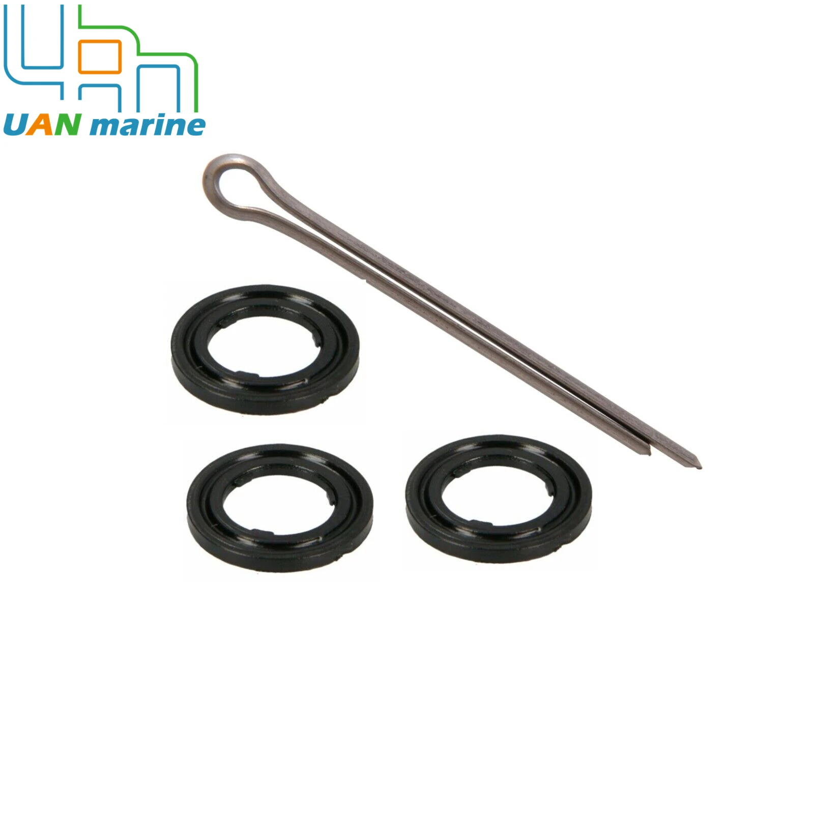 Suzuki Outboard Marine Drain Plug Gasket 09168-10022 w/ Cotter Pin 09204-03001 09204-03003 09204-03004