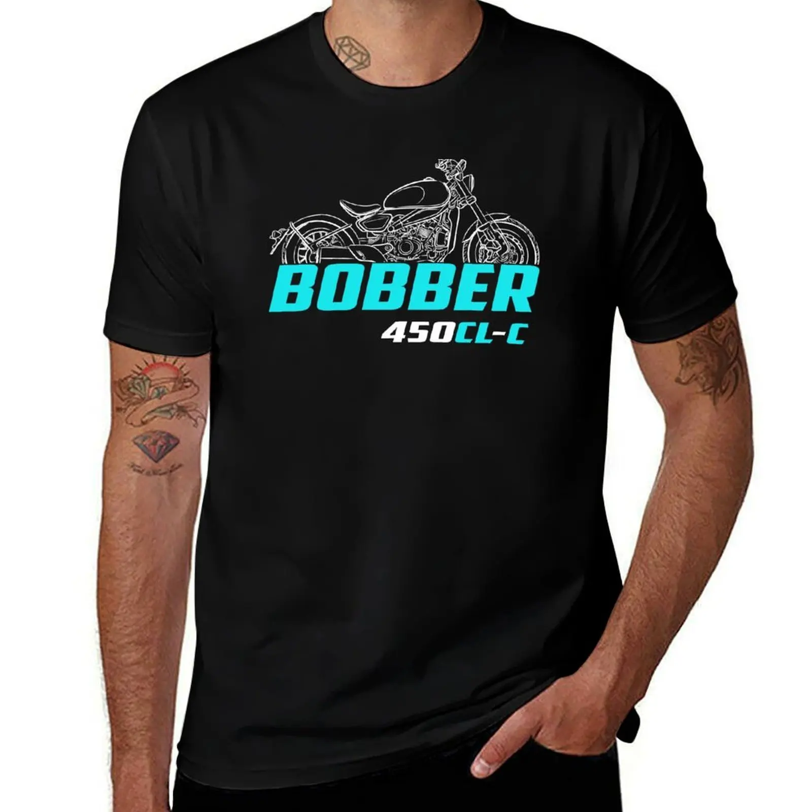 CFmoto 450CL-C Bobber for bikers, Motorcycle T-Shirt funny costumes sports fans Funny t-shirt mens graphic t-shirts hip hop