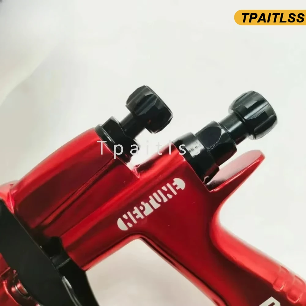 Tpaitlss Paint 600ml Red 110B 1.3mm Nozzle LVMP Spray Gun Car with Mixing Cup Water Based Air Spray Gun Airbrush