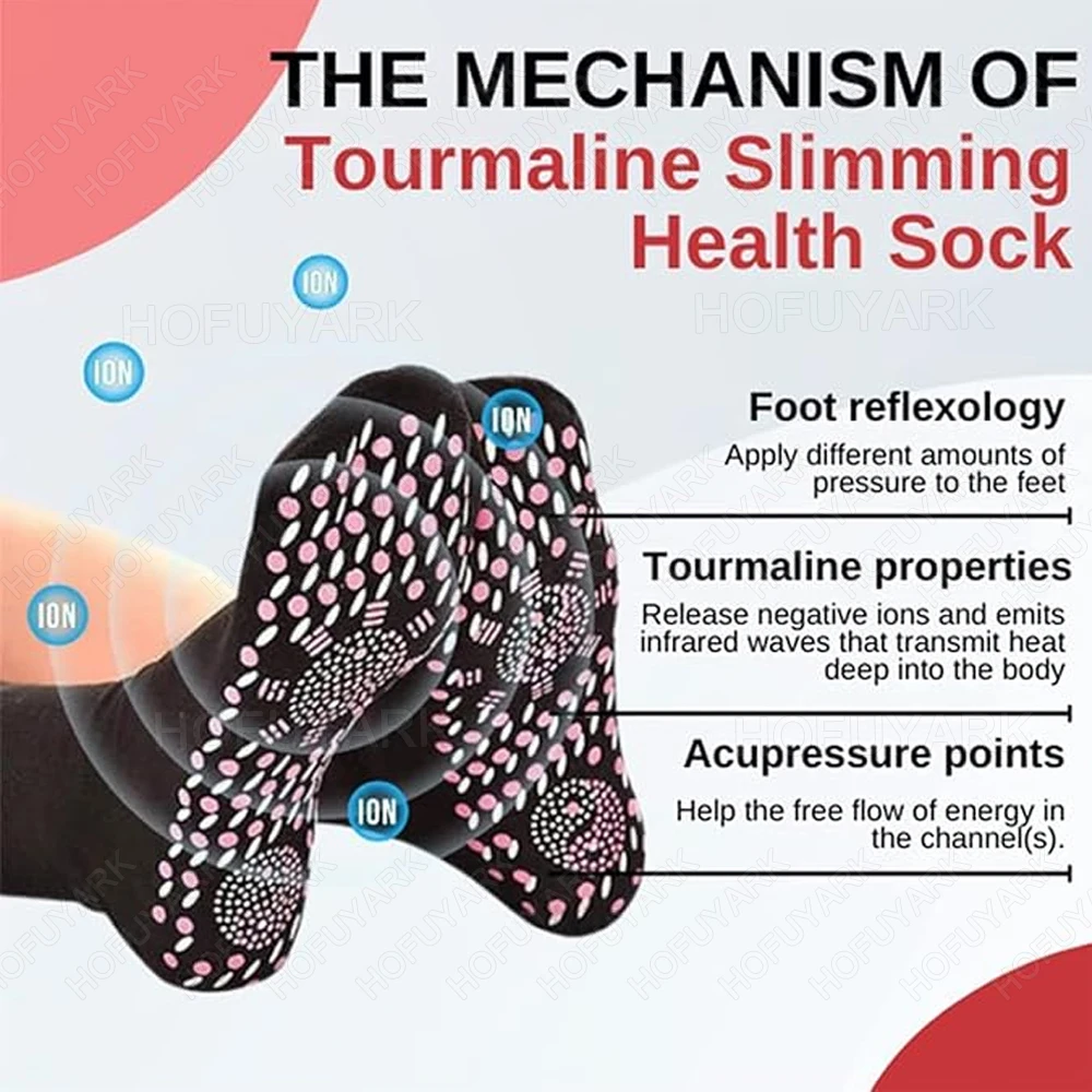 Self Heating Socks Warm Insoles for Shoes Man Woman Magnetic Therapy Foot Warmer Socks Self-Heated Thermal Socks for Winter