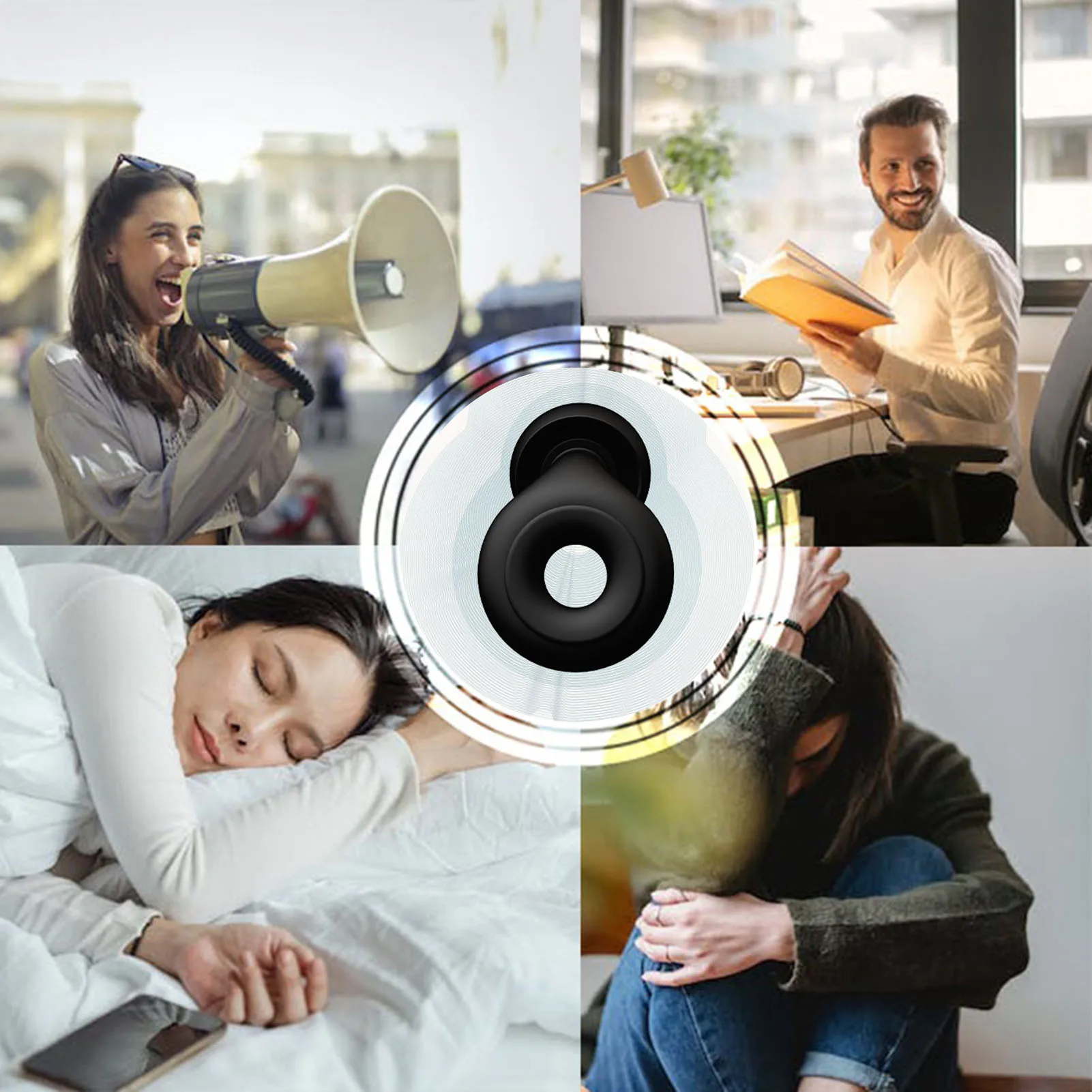 Nieuwe Siliconen Geluiddichte Oordopjes Flexibele Siliconen High Fidelity Gehoorbescherming Voor Concerten En Nachtleven