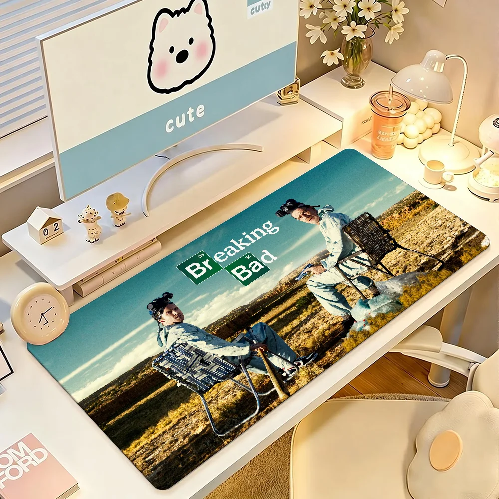 Drama TV Breaking Bad Mouse Pad Large Non-Slip Waterproof Mat Stitched Edge Keyboard Pad for Gaming Daily Office