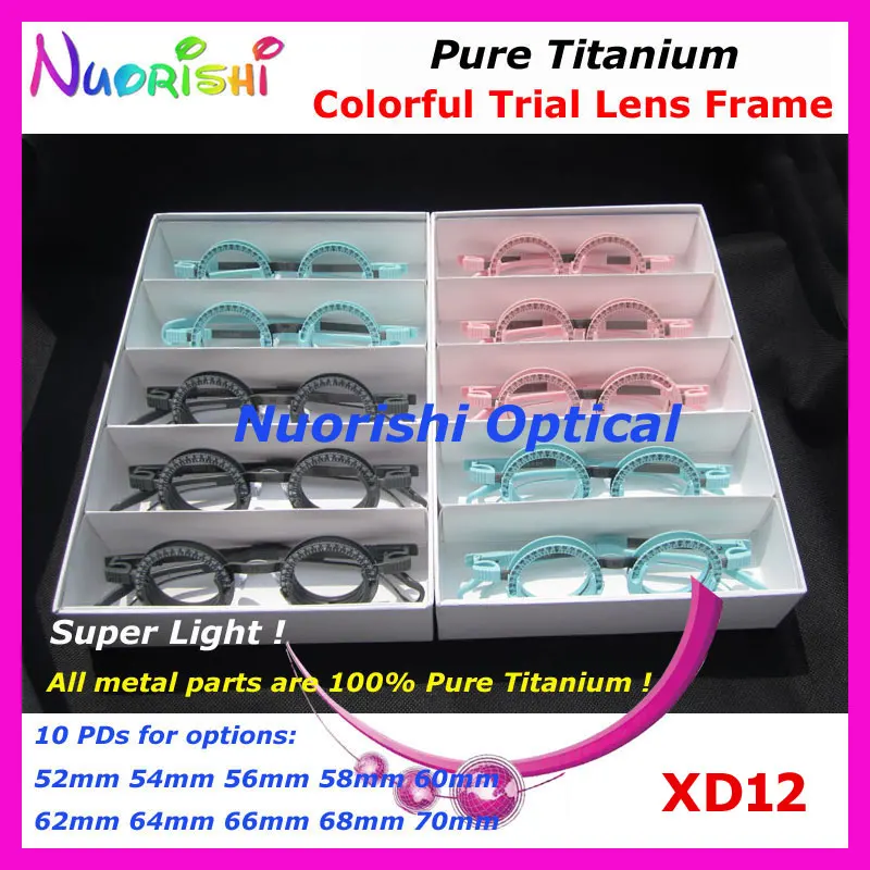 XD12  5pcs High Quality Fixed PD Distance Optometry Trial Lens Frame Customzied PDs of 52-70mm