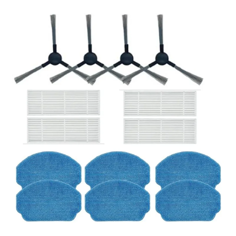 

Новый 4 шт. фильтр, боковая щетка, ткань для швабры для робота-пылесоса MAMNV BR150 BR151/ZCWA BR150 BR151/ONE BR150 BR151