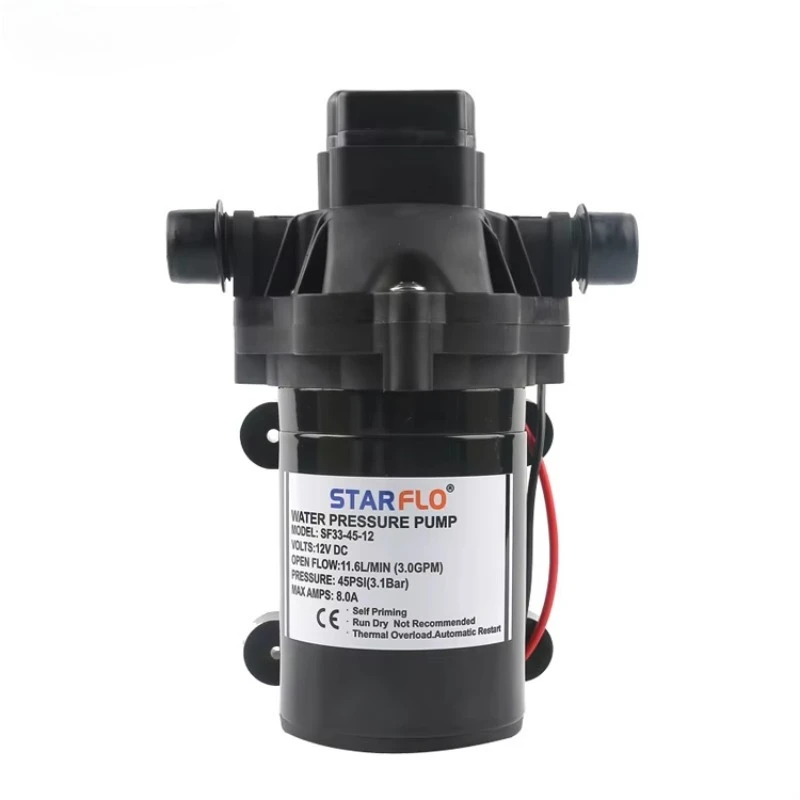 

STLL 12 Volt 45psi Marine Sprayer Caravan Diaphragm 11.6lpm Pump for Fresh Water Delivery RV Parts & Accessories