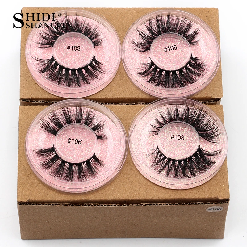 卸売 4/50/100個入り フェイクミンクまつげセット ふんわり3Dまつげ ナチュラルつけまつげ フェイクアイラッシュ メイクアップ シリオス まとめ買い