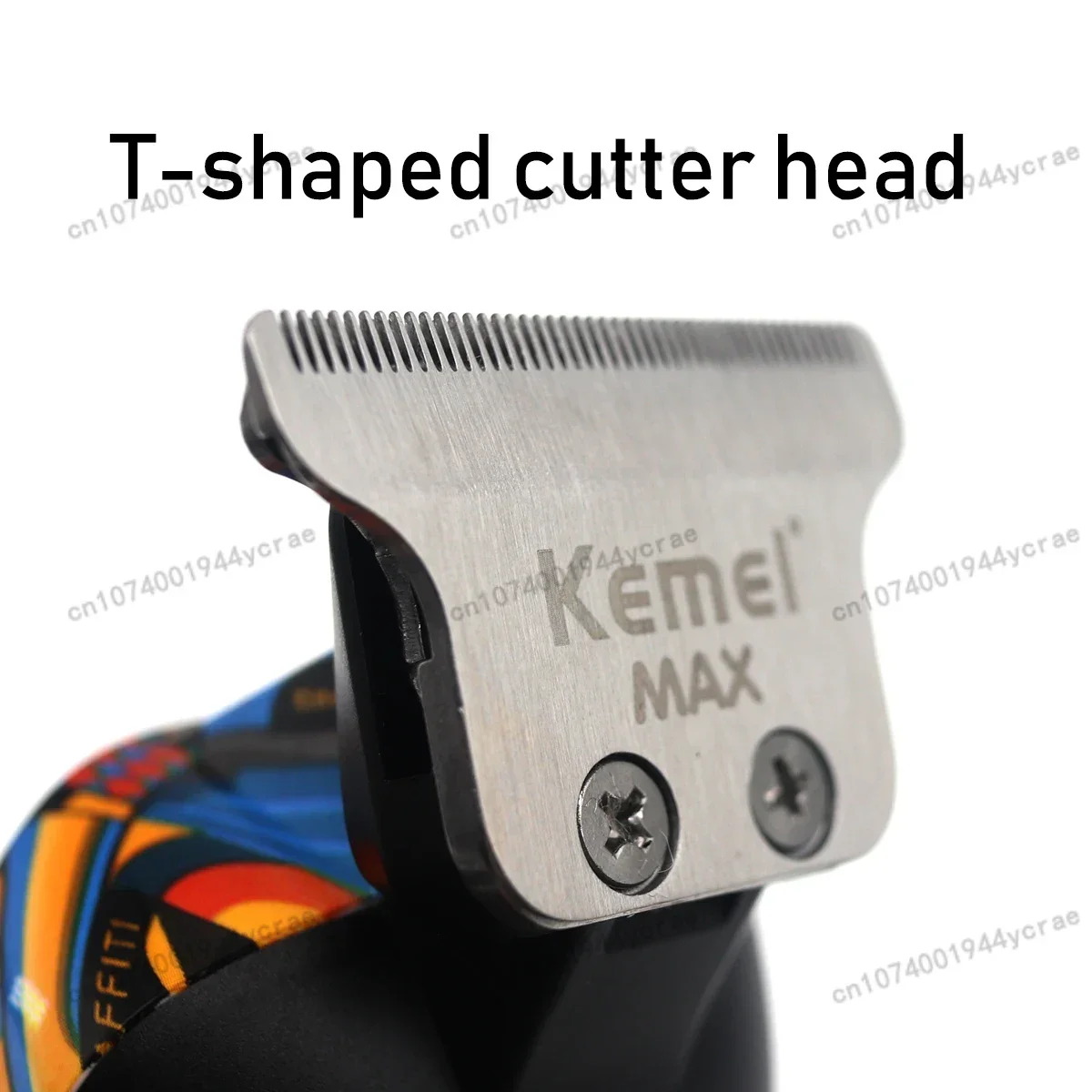 KM-MAX5090/ KM-RS7098  Rechargeable Graffiti Pattern Hair Clipper, Shaver Set Combination, Wireless LED Display Hair Clipper Set
