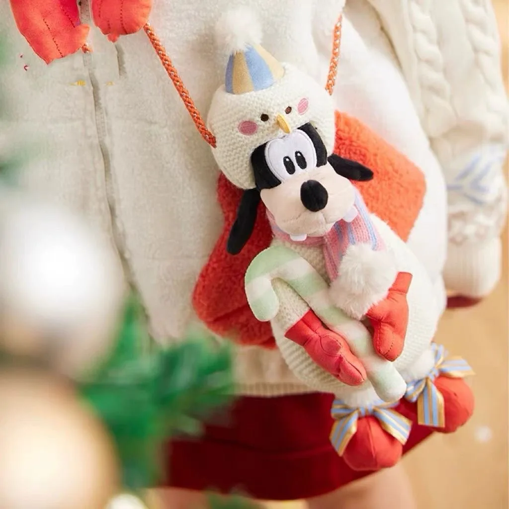 Miniso Disney wycofany z produkcji Zimowy Bałwanek Seria Goofy Goof kawaii Latająca Lalka Zawieszka Prezent Świąteczny Lalka Prezent Świąteczny