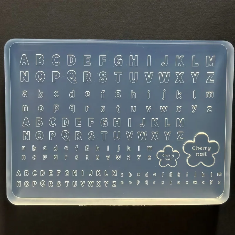 Niedliche 3D-Alphabet-Nagelform | DIY Geprägte Buchstaben-Nageldekorationen – Detail 7