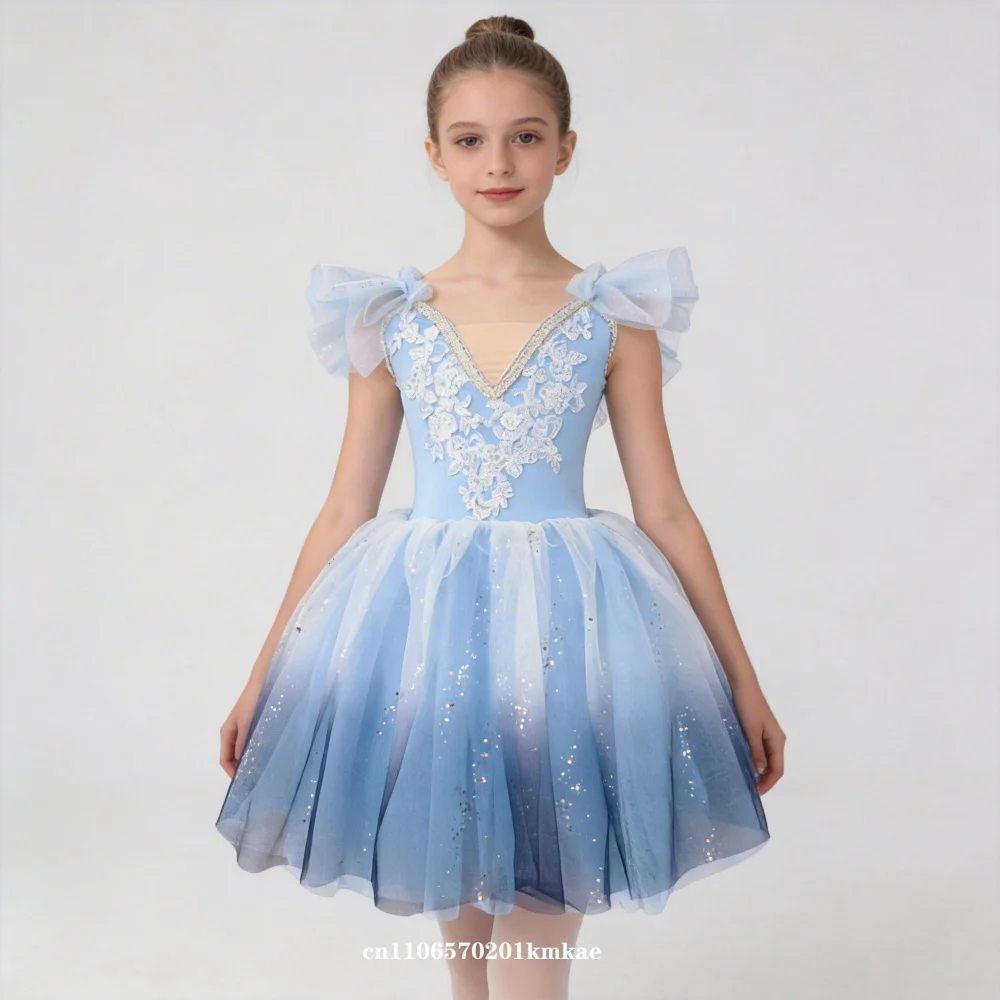 Children's Ballet Skirt, Girls' Dance Skirt, Sequin Dress, Children's Dance Skirt, Collective Program Performance Clothing New