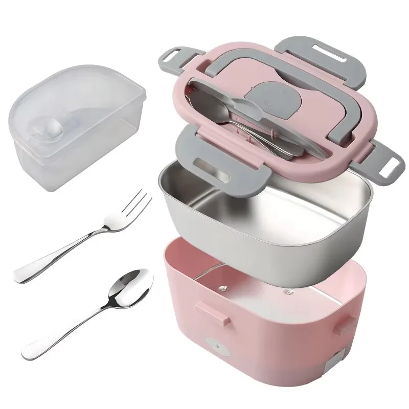 New Design 2 in 1 Electric Lunch Box Bento Box Water Heating Thermostatic Heating Food Warmer Smart Home Rice Cooker