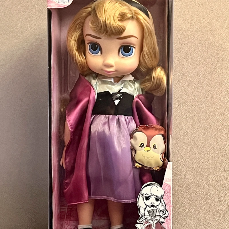 Disney Frozen Animators Princess Collection Doll Anna Belle Aniel Princess Anime Figure Model Children's Birthday Christmas Gift