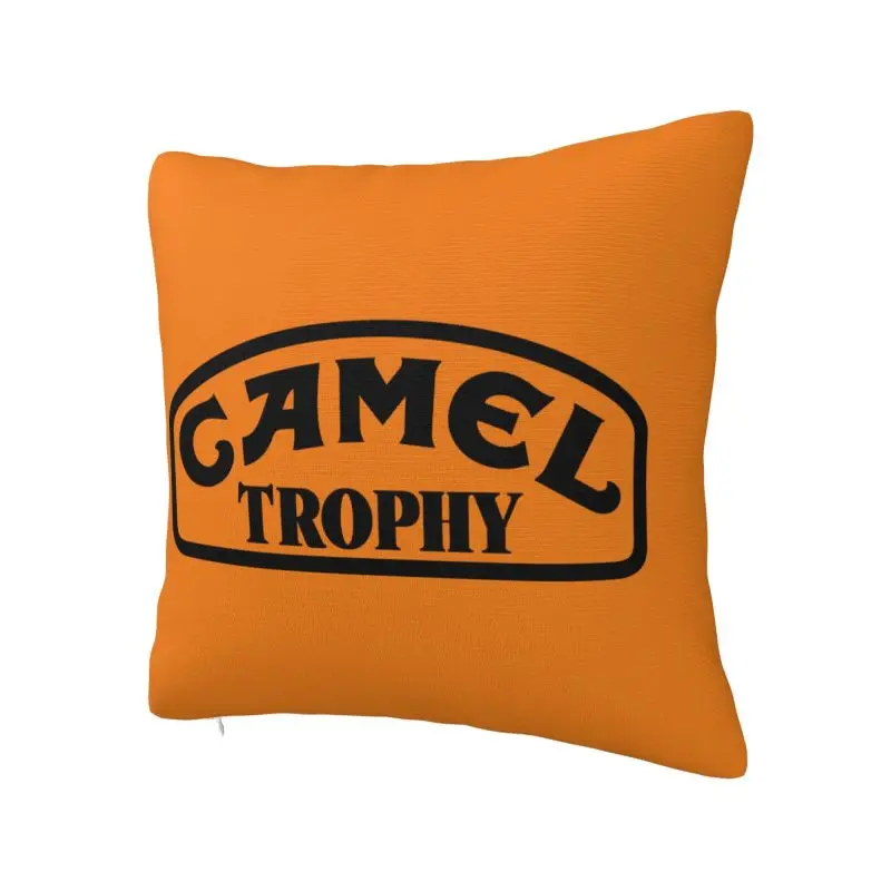 Fashion Camel Trophy Logo Cushion Cover 45x45cm Polyester Pillow Case for Sofa Car Square Pillowcase Decoration