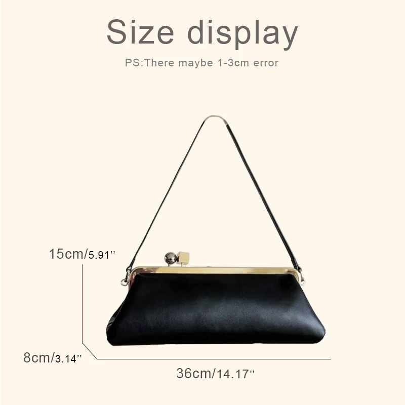 Bolso de mano tipo clutch La Pochette Salon para mujer, bolso de mano y cartera de lujo de diseñador, novedad 2025, con marco me
