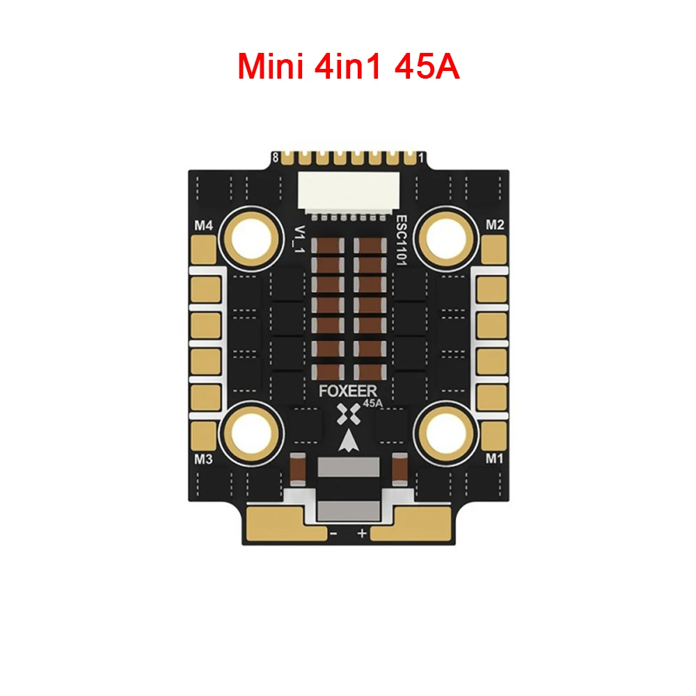 Foxeer reaper blheli32 f4 mini 4 in1 45/60a bürstenlose esc dshot150/300/multishot/oneshot 3-6-8s lipo für rc fpv drohne