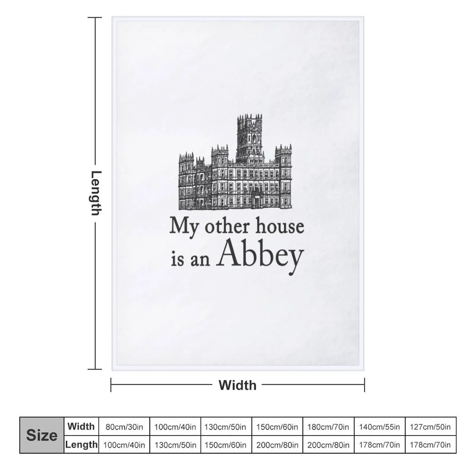 My other house is an Abbey Throw Blanket Bed Decoratives Thermal Blankets