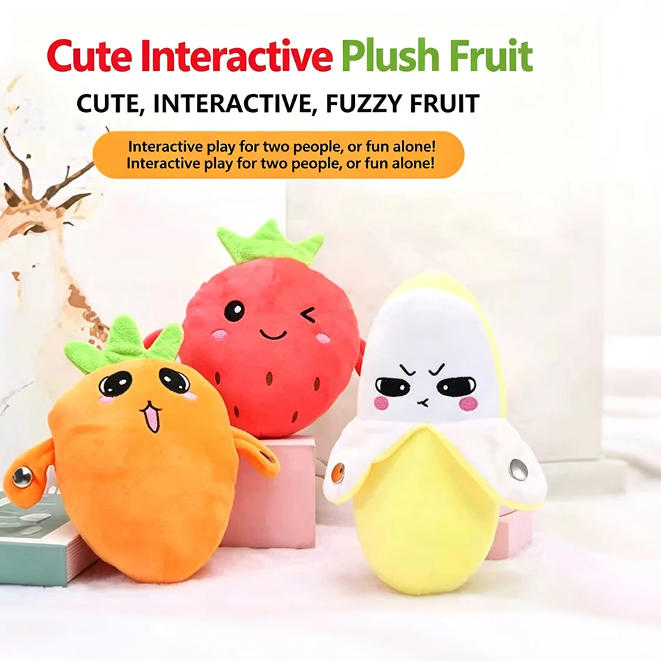 Nouvelle Poupée en Peluche Interactive Parent-Enfant à Rythme Musical Créatif et Original, Fruit Banane, pour Stimuler la Perception Musicale - Cadeau Idéal