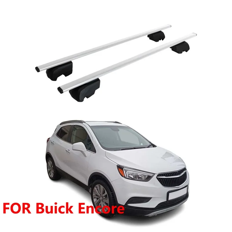 

For 2013-2022 Buick Encore Roof Rack Cross Bars Luggage Carrier Iron Gray 2Pcs