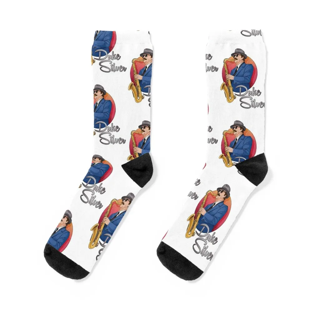 

Duke Silver Socks man bright garter funny gifts professional running Socks Women's Men's