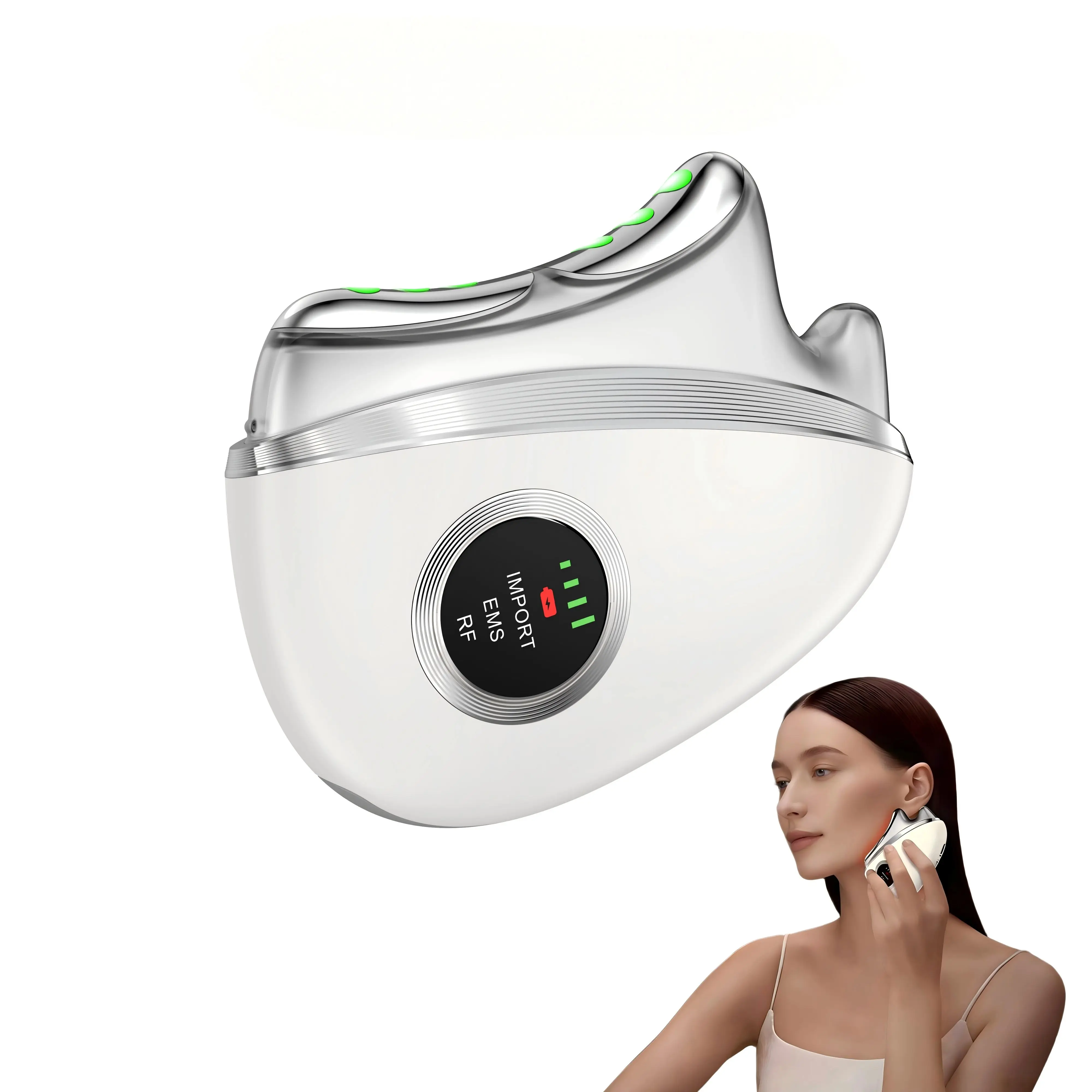 

Усовершенствованный электрический массажер для лица и тела Gua Sha с микротоками, прибор для массажа и подтяжки кожи для ухода за всем телом