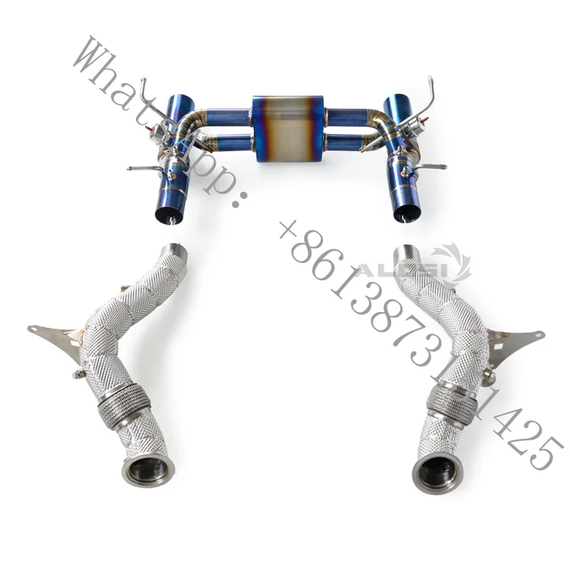 Suitable F8 3.9T 2019-2024 High-end Exhaust with Lightweight Stainless Downpipe Insulated Exhaust Pip