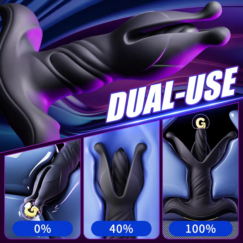 항문 진동기 전립선 마사지기 앱 원격 제어 남성 섹스 토이 남성용 항문 버트 플러그 플래핑 추진 진동 장난감