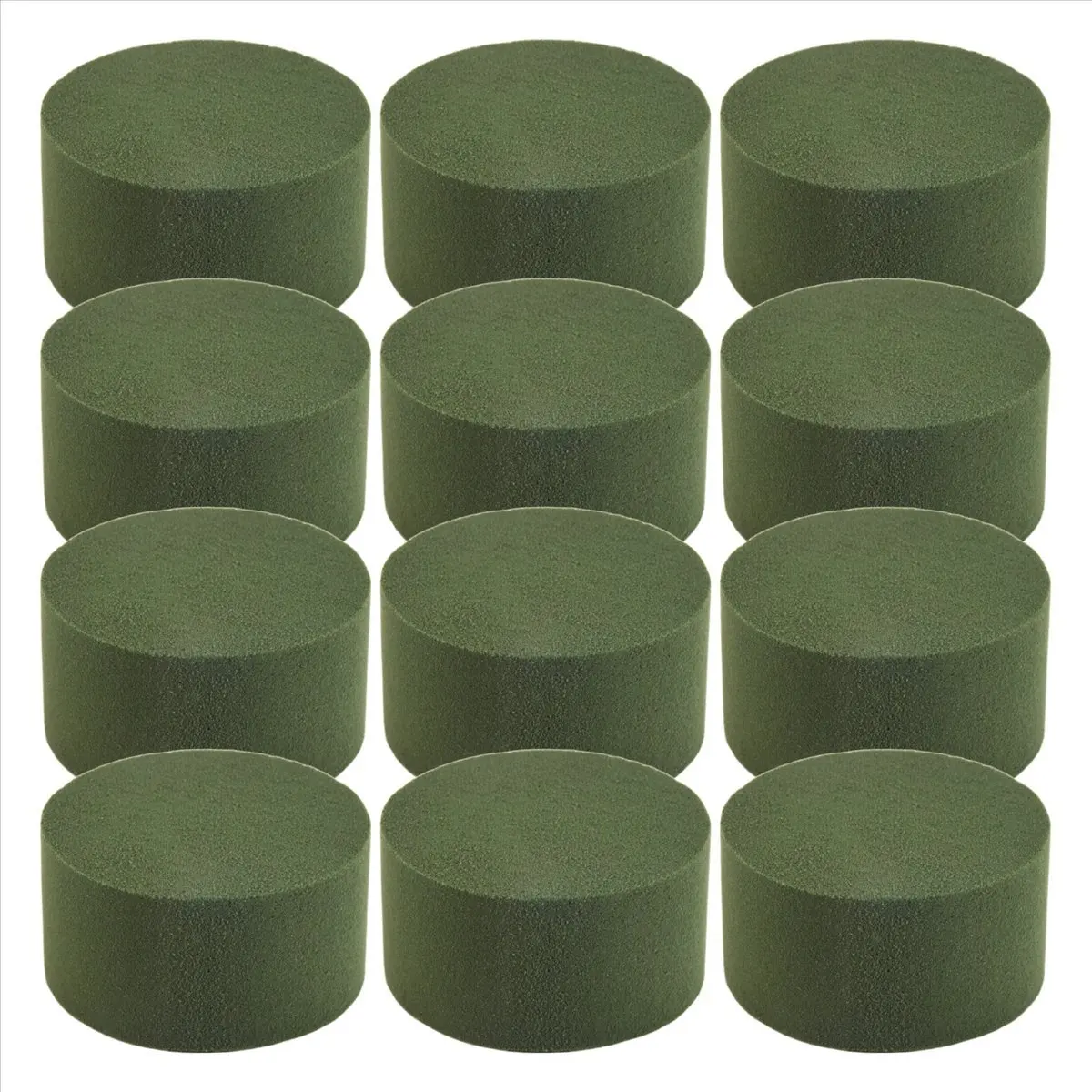 B-est Floral Foam 12 Pcs Dry &Wet Flower Foam Round Florist Blocks Flower Foam for or