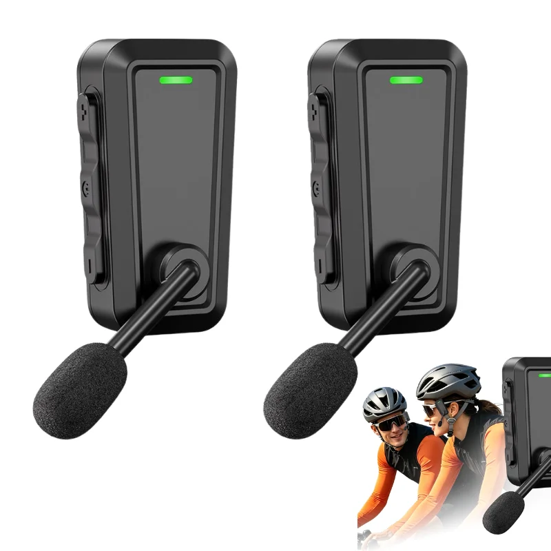 ワイヤレスヘルメットインターコム Bluetooth ヘッドセット マイク付き IPX5 防水 オートバイ、自転車、スキー、登山、アウトドアスポーツ用 이어폰