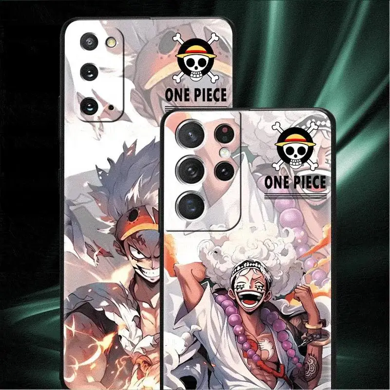 One P-Pieces Anime Case For Samsung Galaxy S24 S23 S22 Ultra S21 S20 FE S10 Plus Soft Phone Shell image 2