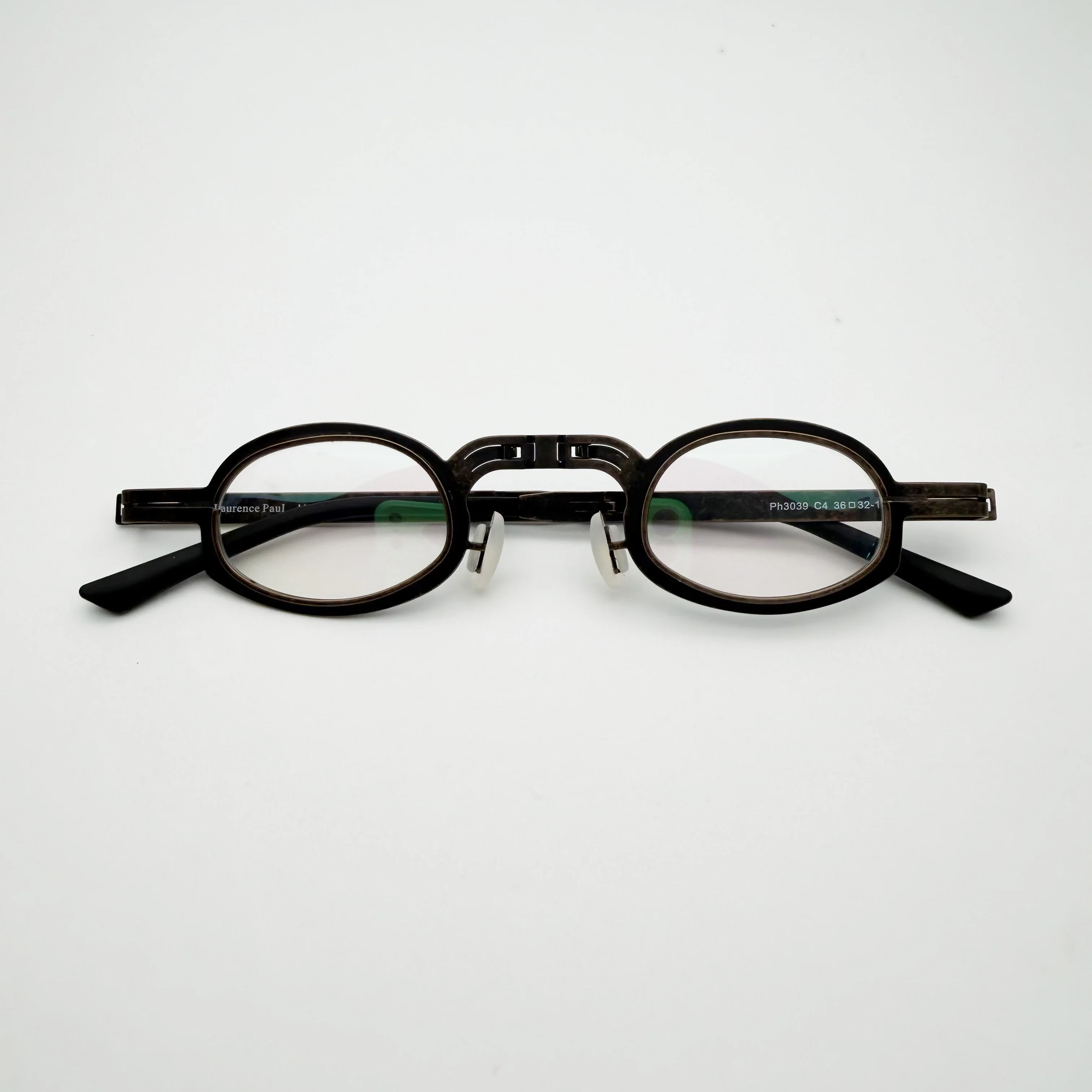 Vintage Retro Folding Eyeglasses Frames Stainless Steel Material Distressed Finish Men Prescription Eyeglasses Ph3043|Belight