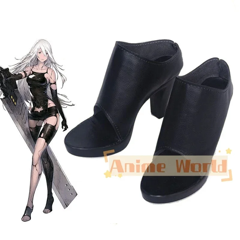 NieR: Automata YoRHa Type A No.2 A2 Cosplay Shoes Halloween Carnival Boots Custom Made