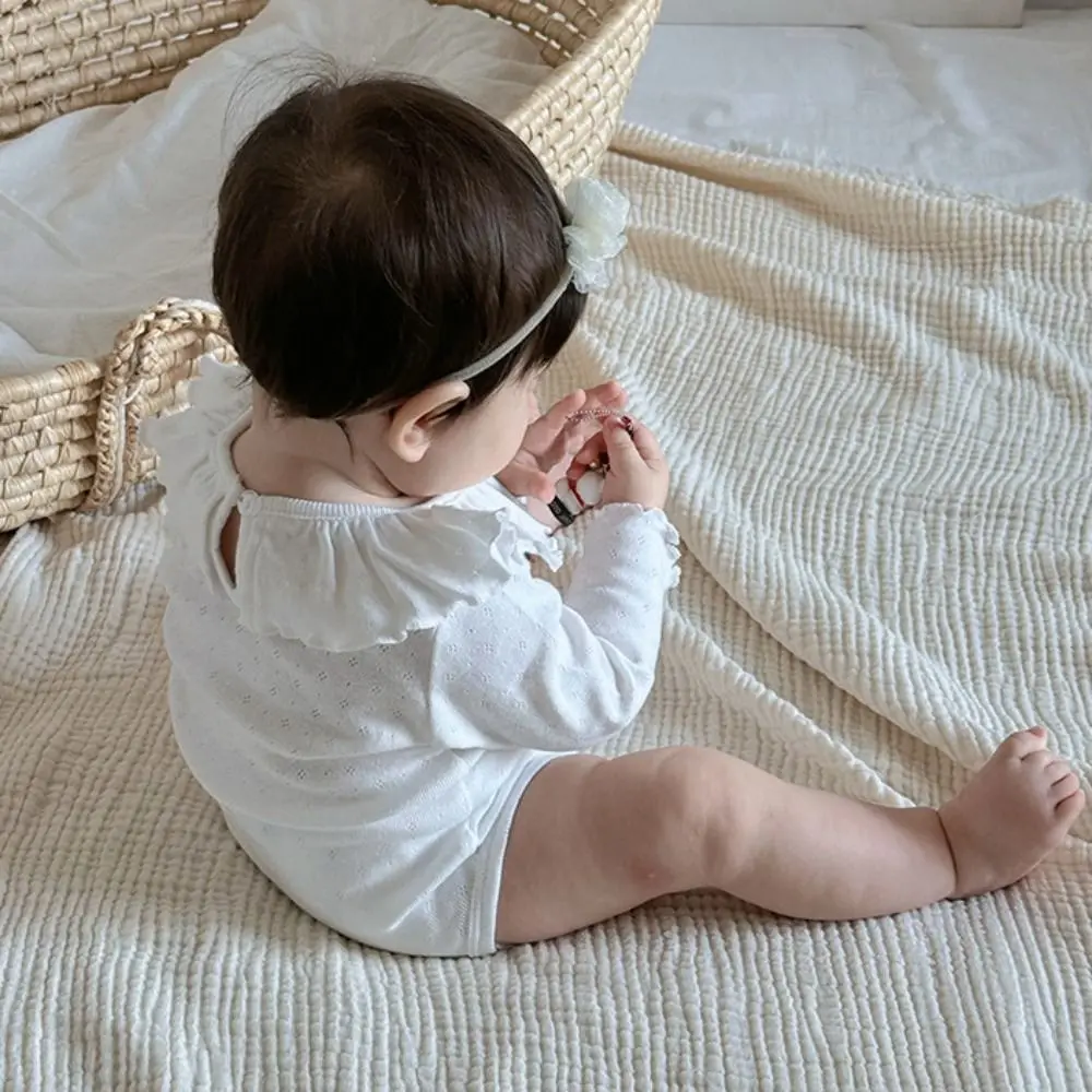 Pure Cotton Summer Girl Bodysuit Skin-Friendly Breathable Cotton Skirt Bodysuit Simple Comfortable Boneless Design