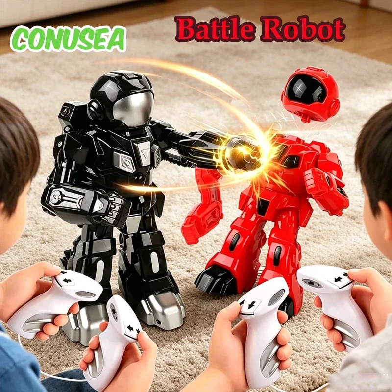 Rc Boxing Robot Combat Toy 2.4G Battle Fighting Smart Humanoid Robot Sense Interactive Remote Control Robotics Toys for Children