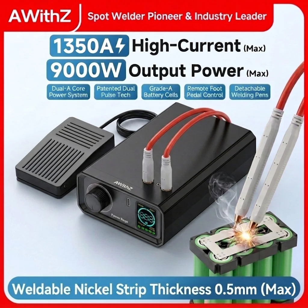 Soldadora Portátil Awithz UK1, Mini Máquina de Soldar DIY, Herramienta de Soldadura para Baterías de Litio 18650, 6000mah, Solda hasta 0.5mm