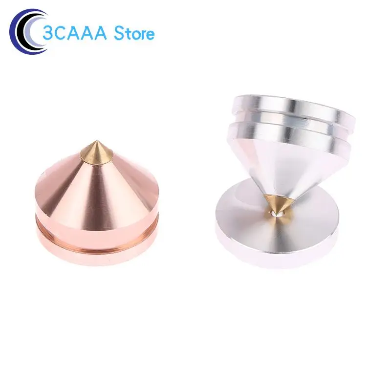 1Set Speaker Stand Feet Foot Pad Aluminium Alloy Metal Spikes Cone Floor Foot Nail For Loudspeakers Shoes Spike Shock Absorber