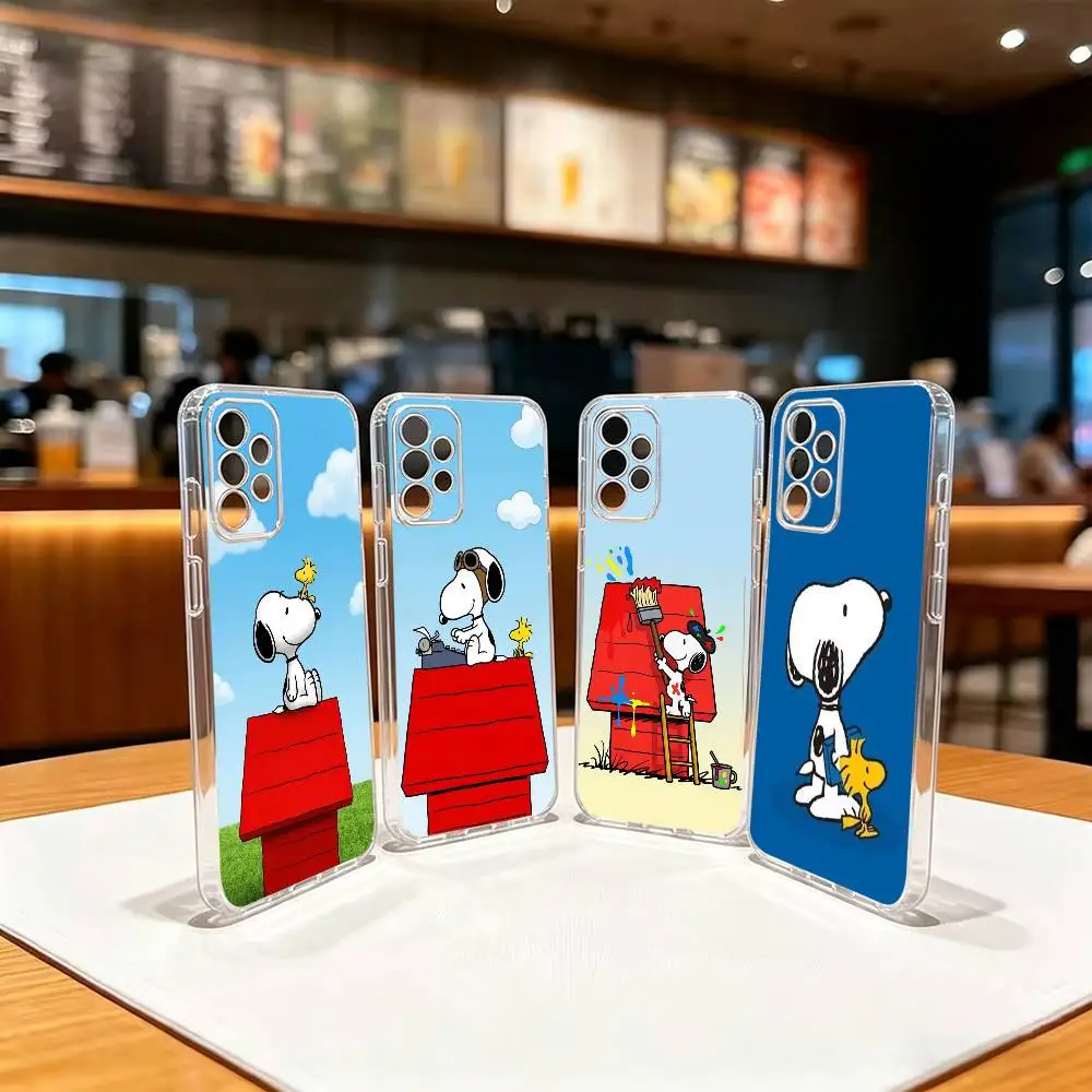 Life of a Little White Dog  Clear TPU Soft Case Phone Case For Samsung S 25,24,23,22,30,21,10,9,Ultra,Plus,Lite,FE,4,5 G