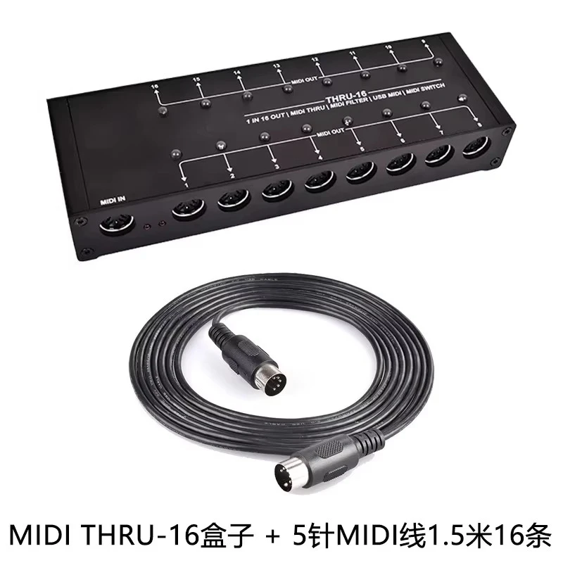 MIDI THRU-16 MIDI Splitter, MIDI Distribution Filter Controller