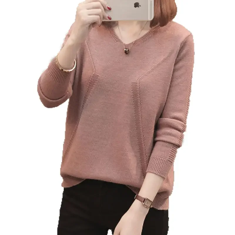 Ladies Fashion Pullover Sweater Women Clothing Girls  Autumn Casual Knitwear Female Woman Sweaters Broken Code Clearance Ay1128