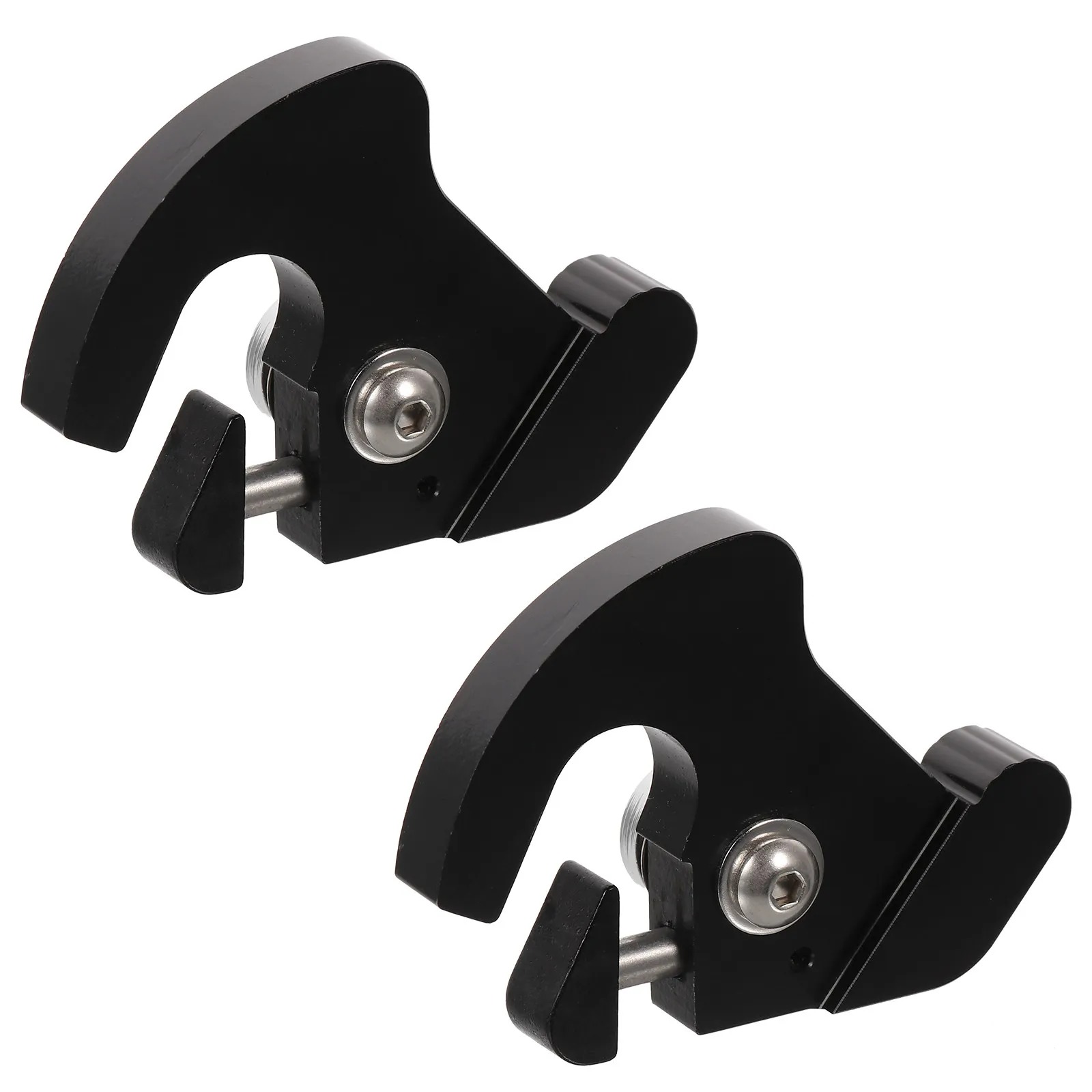 2Pcs Sturdy Aluminum Motorcycle Rack Mounting Latch Clip Set Quick Detachable Luggage Carrier Buckle for Bar