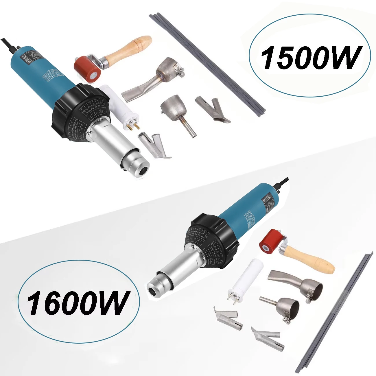 

AC 220V 1500W 1600W Hot Air Torch Plastic Welder Welding Heat Gun Pistol Kit With Welder + Nozzle + PVC Plastic Rod Kit