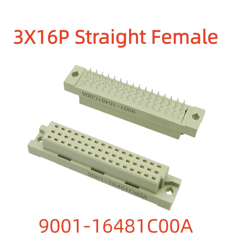 5pcs Din41612 European Socket 348 3rows 48p Board-to-board 3x16pin Connector Bent Male/straight Female/straight Male/bent Female