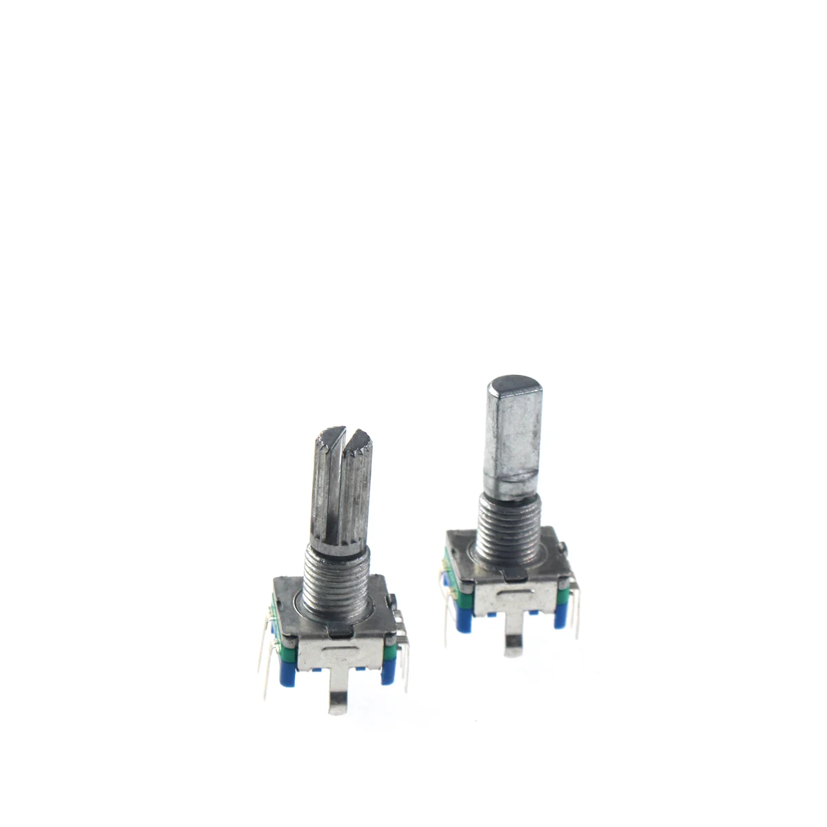 2PCS Half / Plum axis rotary encoder, handle length 15mm / 20mm code switch/ EC11/ digital potentiometer with switch